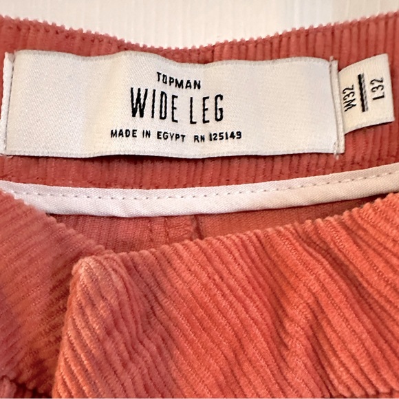 Topman Mens Wide Leg Corduroy Pants - Picture 3 of 3